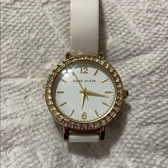 Anne Klein ceramic Swarovski crystal watch main image 11